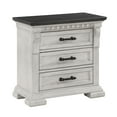 thumbnail image 1 of Antique White 3 Nightstand - Compact Transitional Design For Bedroom Style Side Cabinet 3 Drawers In, 1 of 3