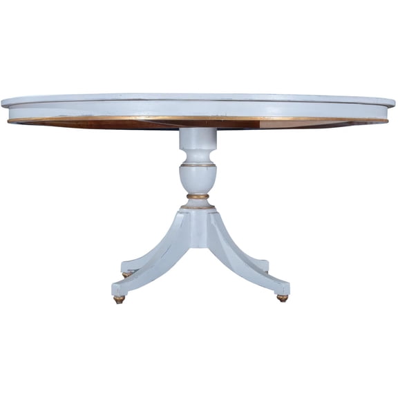 Antique White Carrington Dining Table with Timeless Charm