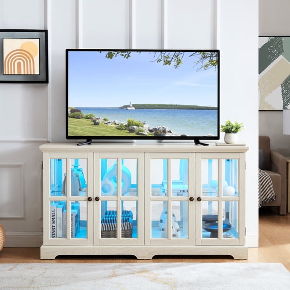 Antique White Glass | Remote - Adjustable LED Colors | Studio, Display Photography Prints