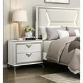 thumbnail image 1 of Antique White Nightstand With 2 Drawers And Bearing Glides For Bedroom Luxury 2 In Elegance, 1 of 6
