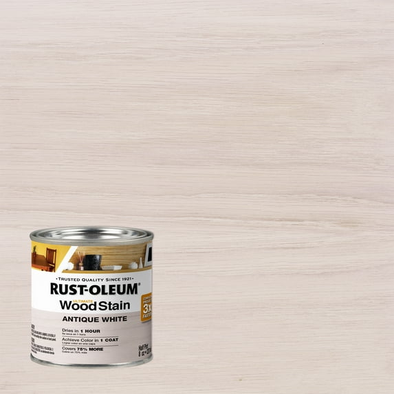 Antique White, Rust-Oleum Ultimate Wood Stain-205897, Half Pint
