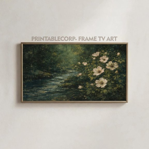 Antique Wild Rose Wall Art Botanical Decor Living Room Bedroom Office