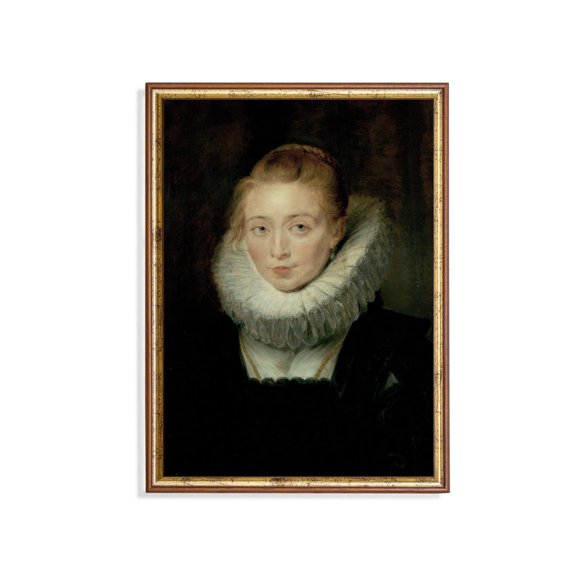 Antique Woman Portrait Renaissance Style Old Master Wall Art Decor Unframed Paper Print