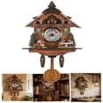 thumbnail image 1 of Antique Wooden Cuckoo Clock Traditional Northwest European Auto Swing Pendulum Home Decor Hanging Cuckoo Clock, 1 of 10