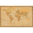 thumbnail image 1 of Antique World Map 2023 Wall Poster, 22.375" x 34", 1 of 4