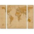 thumbnail image 1 of "Antique World Map" Canvas Art by Michael Tompsett Three Panel Set, 1 of 1