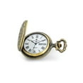 thumbnail image 1 of Gem & Harmony Antique Yellow Finish 2-Horses Pocket Watch for Men, 1 of 5