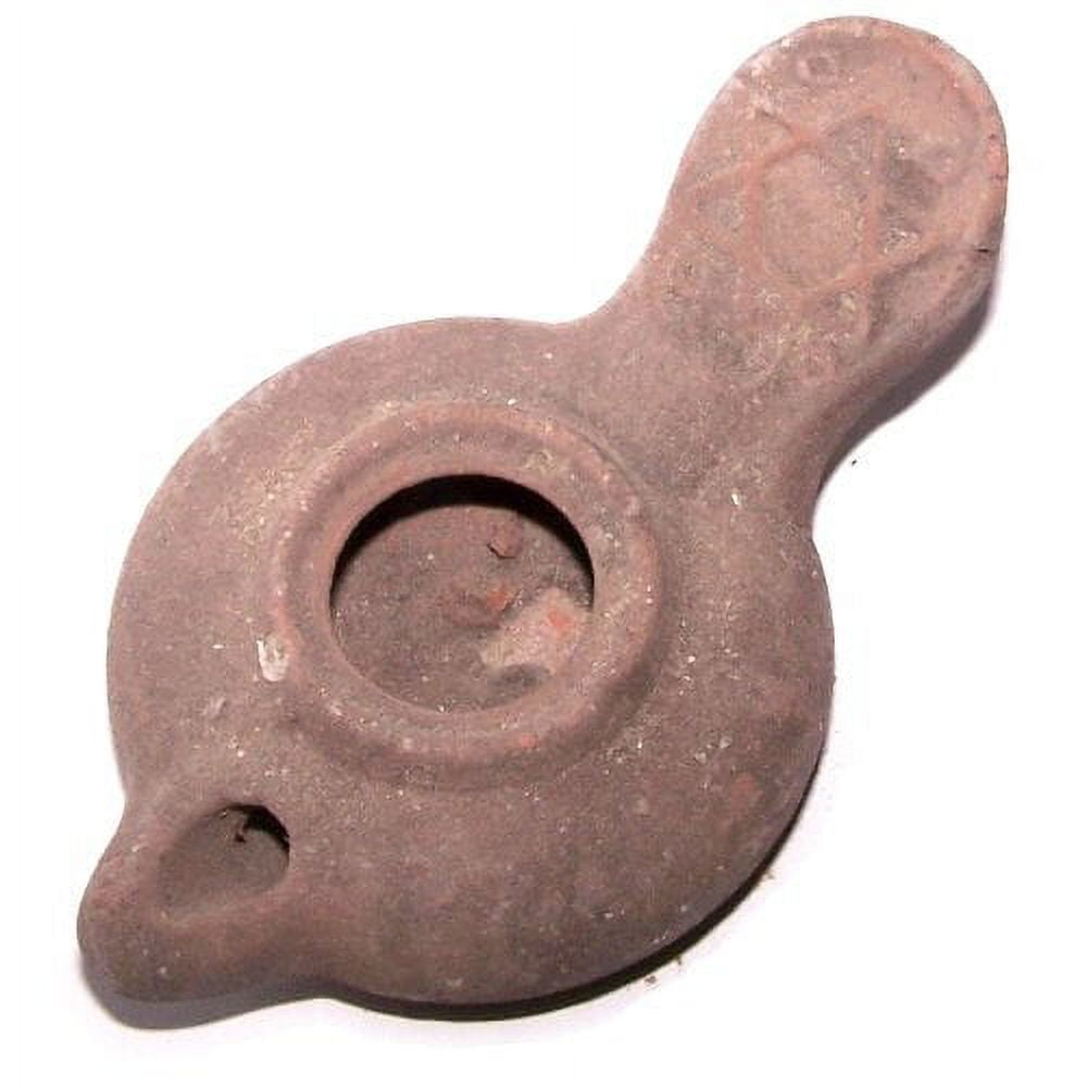 Antique herodian wick Clay Oil Lamp Herodian style ancient heritage