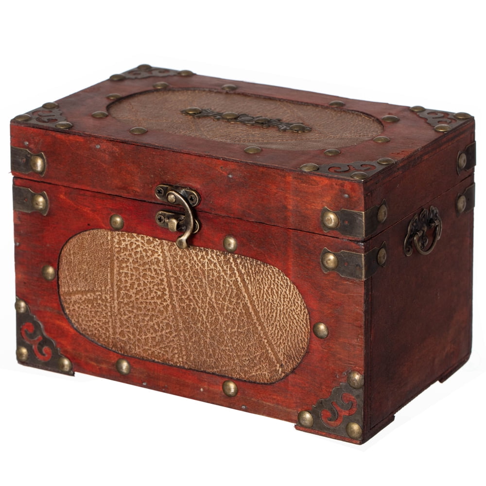 Antique wooden recipe card box