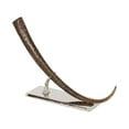 thumbnail image 1 of Antiqued Aluminum Horn Sculpture, 1 of 1