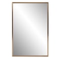 thumbnail image 1 of Antiqued Brushed Brass Rectangular Wall Mirror, 1 of 7