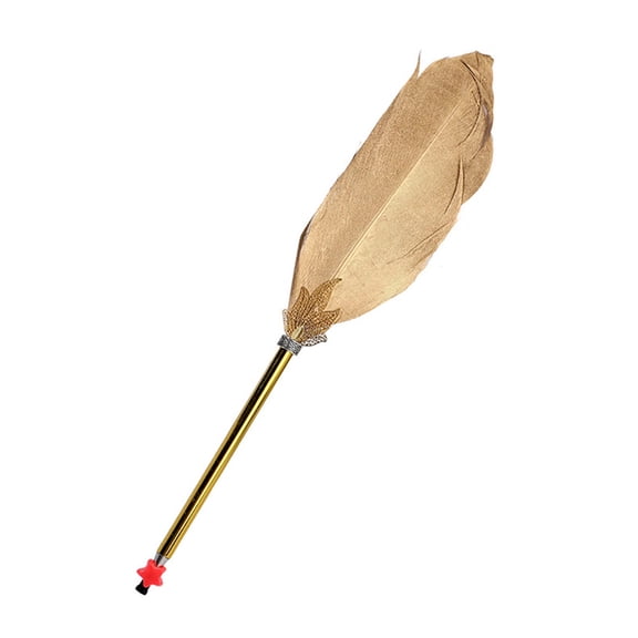 Antiqued Feathered Ballpoint Pen Multipurpose Feathered Signing Pen for Student Adult Writing Note Taking Journaling