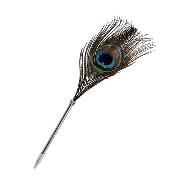 Antiqued Feathered Ballpoint Pen Multipurpose Feathered Signing Pen for Student Adult Writing Note Taking Journaling