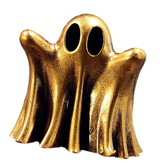 Antiqued Metal Ghostly Miniature Statue Artistic Craftsmanships Decorative Accent For Halloween Bookshelves Study Room