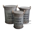 thumbnail image 1 of Antiqued Metro Storage Containers, 3-Piece Set, 1 of 2