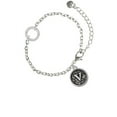 thumbnail image 1 of Antiqued Round Seal - Initial - V - She Believed She Could Ring Zoe Bracelet, 1 of 1