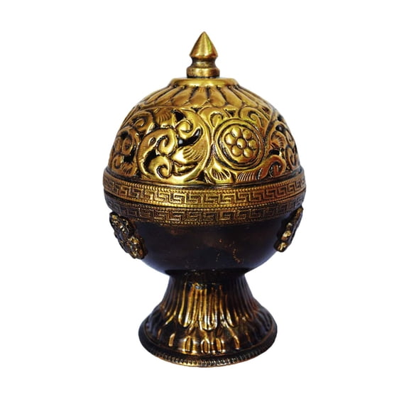 Antiqued Tibetan Style Copper Burners for Incense for Yoga Meditation Reiki Rituals | FREE SHIPPING