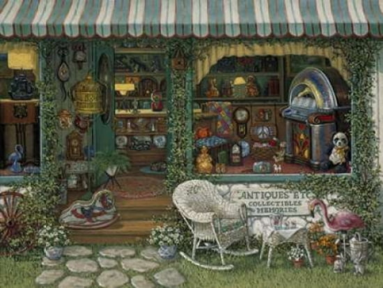 Antiques Etc Canvas Art - Janet Kruskamp (22 x 28)