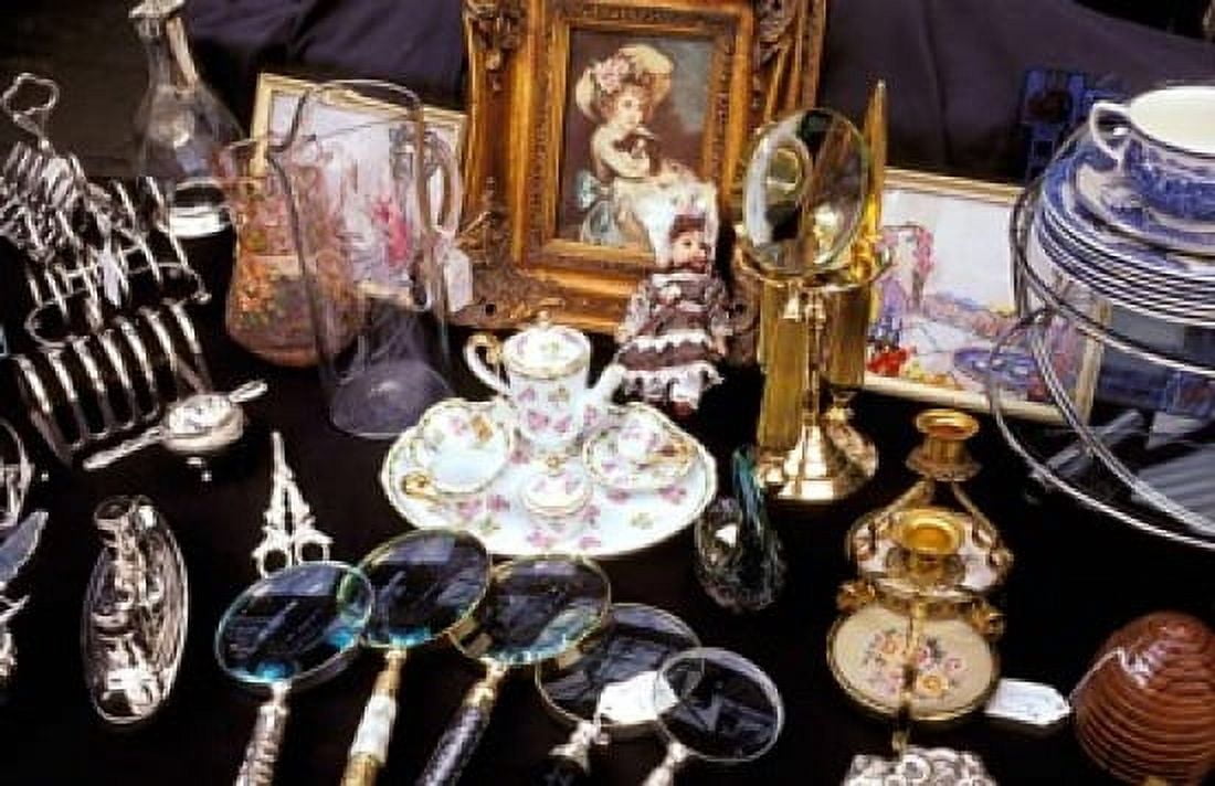 Antiques For Sale Apple Market Covent Garden London England Canvas Art - Inger Hogstrom DanitaDelimont (36 x 23)
