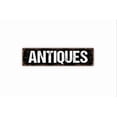thumbnail image 1 of Antiques Sign - Rustic Metal Street Sign or Door Name Plate Plaque - Size: 16 x 4 Inches, 1 of 4