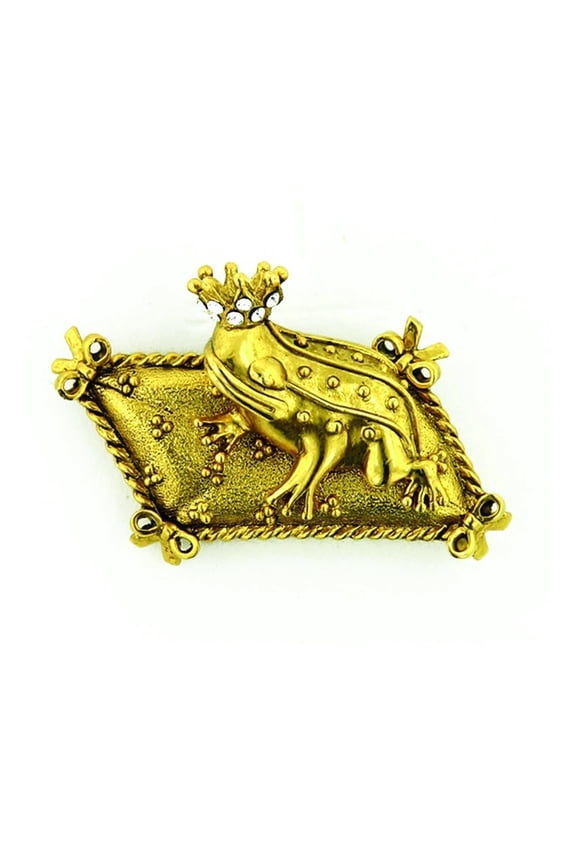 Crowning Glory Prince Charming Frog Pin