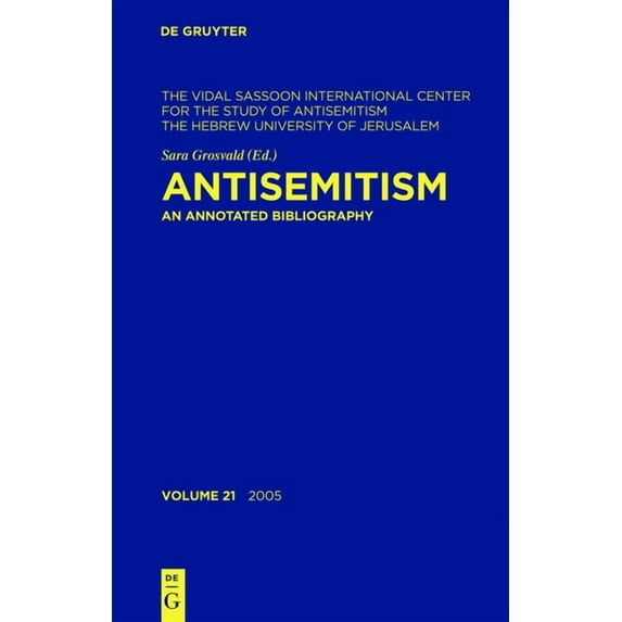 Antisemitism : An Annotated Bibliography