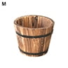 Antiseptic Wood Flower Pot Medium Size Rustic Planter for Succulents & Herbs