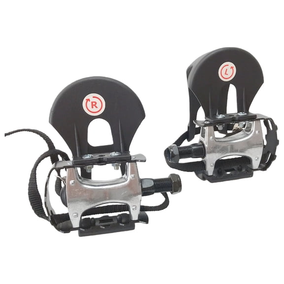 Antiskid Gym Bike Pedals 9/16inch Thread Aluminum Construction for High Intensity Commercial Cycling Training