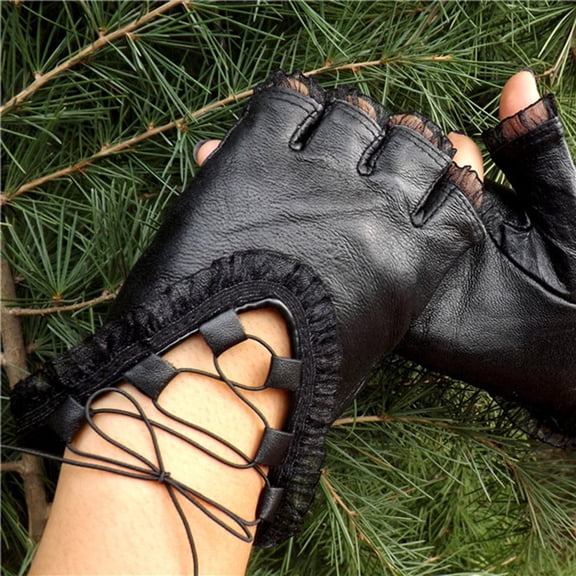 Antiskid Woman Lace Fingerless Performance Fashion Strap Gloves Gloves Mittens Toddler Mittens for Women Cold Weather Insulated Gloves Mittens Men Winter Warm Gloves Mittens Women Gloves Mittens for
