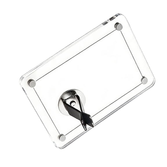 Antislip Car Sunvisor Photo Frame Securely Holds Pictures on Rough Road Acrylic Construction for Shock Resistance and Clear Visibility