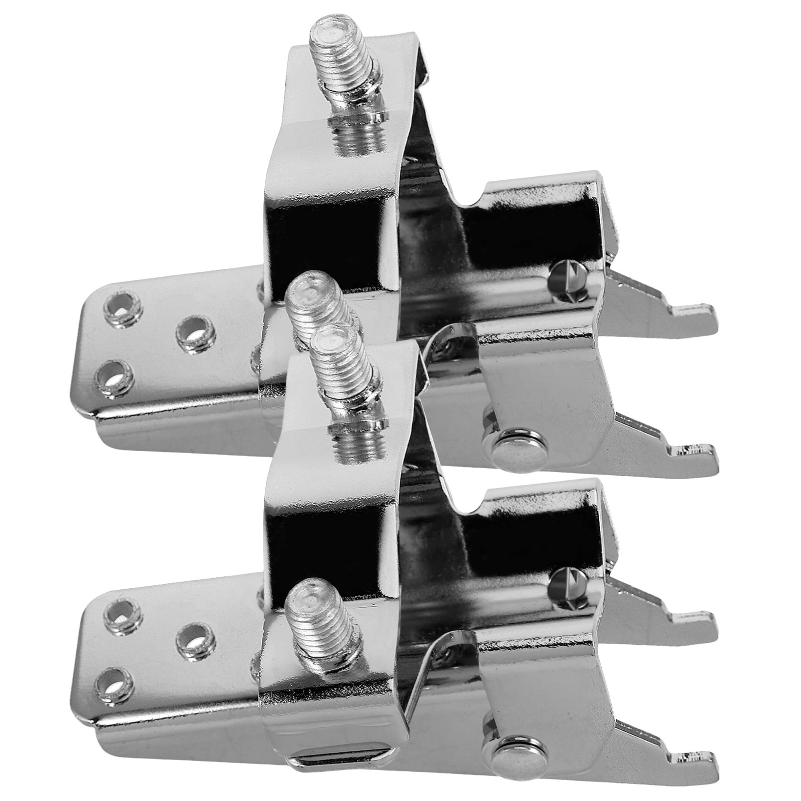 Antislip Shock Absorbing Foldable Motorcycle Foot Pegs Silver Pair Universal Fit Durable Metal