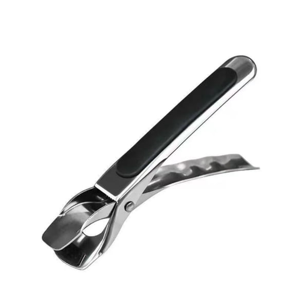 Antislip Spring Handle Steel Tongs Heatproof Design Hot Dish Pan Grilling Tool