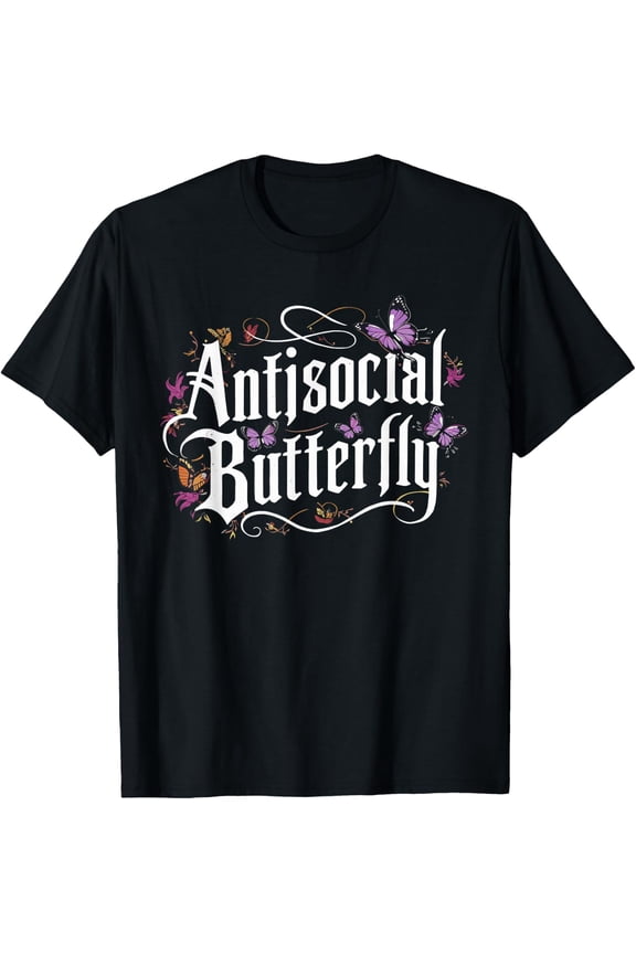Antisocial Butterfly Introvert T-Shirt Size S-5XL