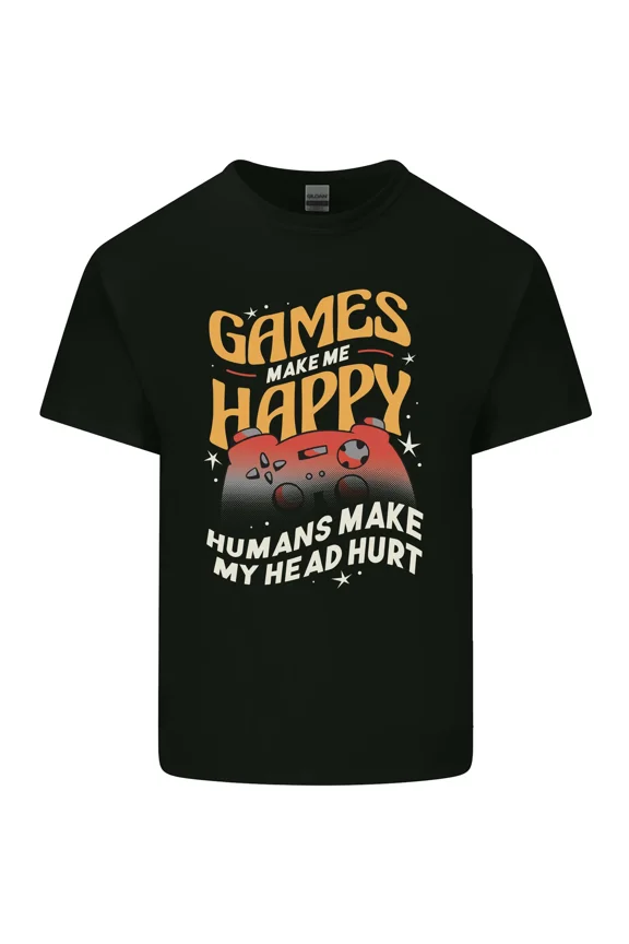 Antisocial Gamer Video Gaming Joypad for a Player and Sarcastic H8566 Unisex T-Shirt, Up to 5XL Available