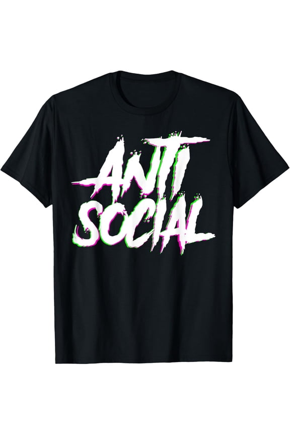 Antisocial, Introvert, I Hate People, Antisocial Club, EDM T-Shirt