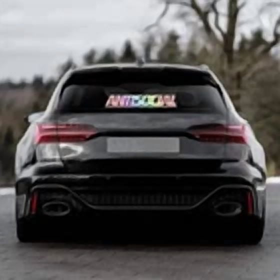 Antisocial Letter Car Stickers For Rear Window Auto Front Windshield Vinyl Decal