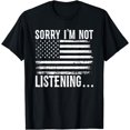 thumbnail image 1 of Antisocial Sorry I'm not listening Introvert & Anti Social T-Shirt, 1 of 4