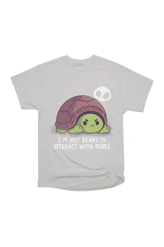 Antisocial Tortoise T-Shirt Tee Gift For Him Merch For Her Apparel For Friend