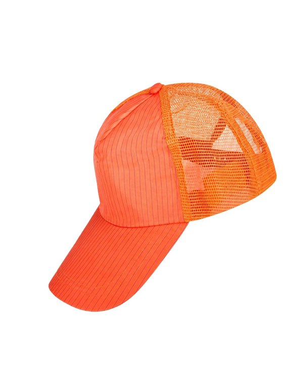 Antistatic Half-Mesh Truckers Baseball Cap for Men Women, Breathable Dust-Proof Sun Hat for Clean Room Factory Work Visiting