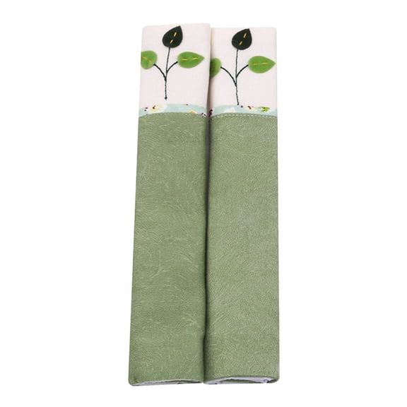 JoyMagic Refrigerator Handle Door Cover Protector Set, Antistatic, Green, Cloth, 11. Inch