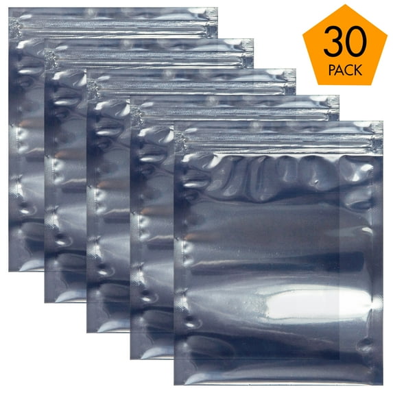 Antistatic Resealable Bags ESD Shielding Bag for Hard Drive SSD HDD Motherboard Video Card RAM Electronic Devices (Pack of 30) (6” x 8”)