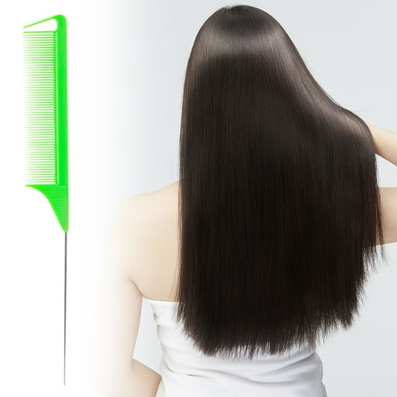 Antistatic Tail Comb, Hair Parting Comb, Heat Resistant Fine Teeth Styling Tool for Thin Long Curly Hair, Comfortable Grip Sectioning Comb for Men Women Kids Salon Use