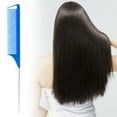 thumbnail image 1 of Antistatic Tail Comb, Hair Parting Comb, Heat Resistant Fine Teeth Styling Tool for Thin Long Curly Hair, Comfortable Grip Sectioning Comb for Men Women Kids Salon Use, 1 of 4