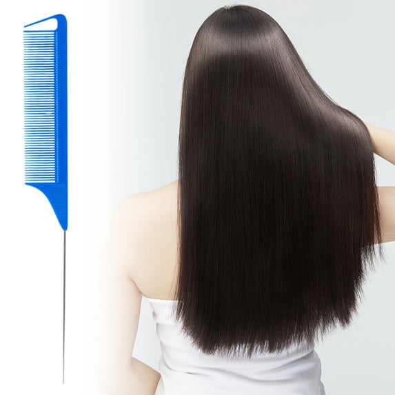 Antistatic Tail Comb, Hair Parting Comb, Heat Resistant Fine Teeth Styling Tool for Thin Long Curly Hair, Comfortable Grip Sectioning Comb for Men Women Kids Salon Use