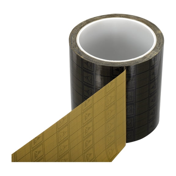 Antistatic Tape, 2.36 Mil Thick, 3-15/16 Inch x 39 Yards Conductive Adhesive Grid ESD Tape, Black/Yellow