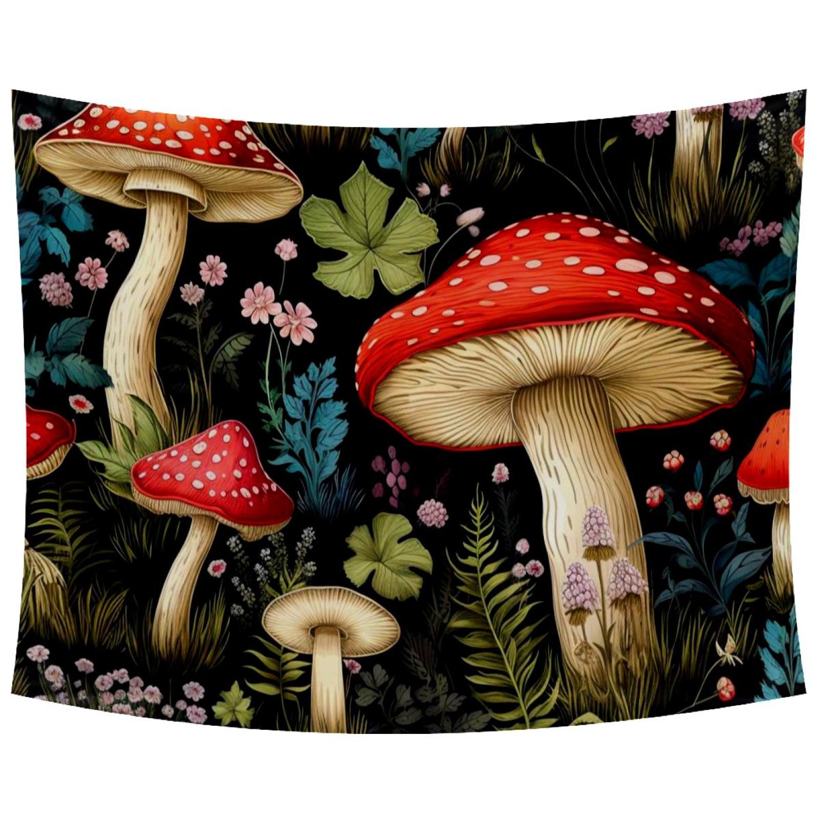 Antivir Mushrooms Tapestry Wall Hanging for Bedroom Home Decor Living