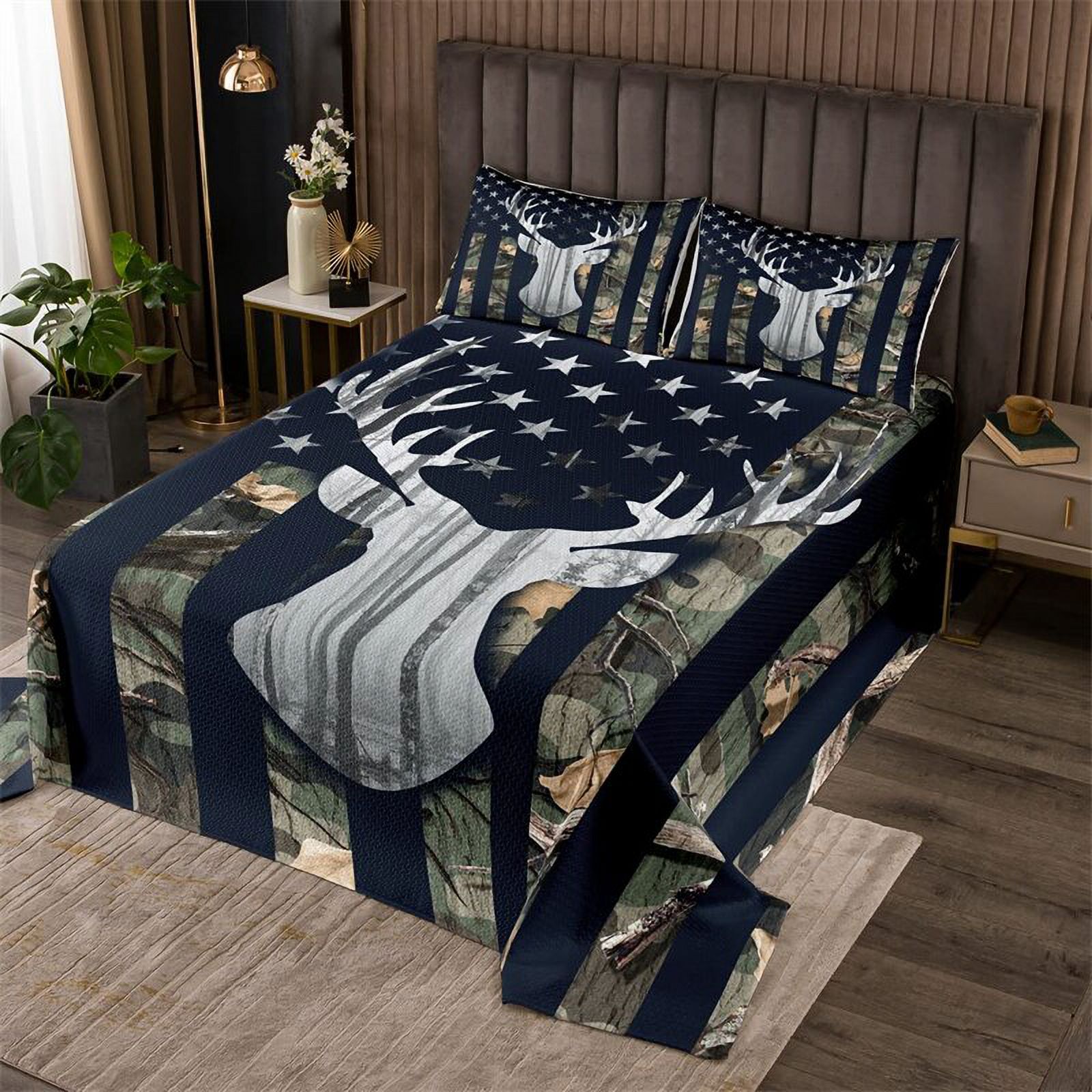 Antler Comforter Cover Whitetail Deer Fawn In Wilderness Stay In