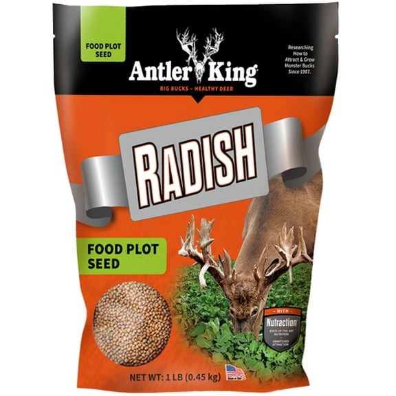 Antler King AKRAD1 Radish 1/10 Acre Deer Hunting Food Plot Seeds