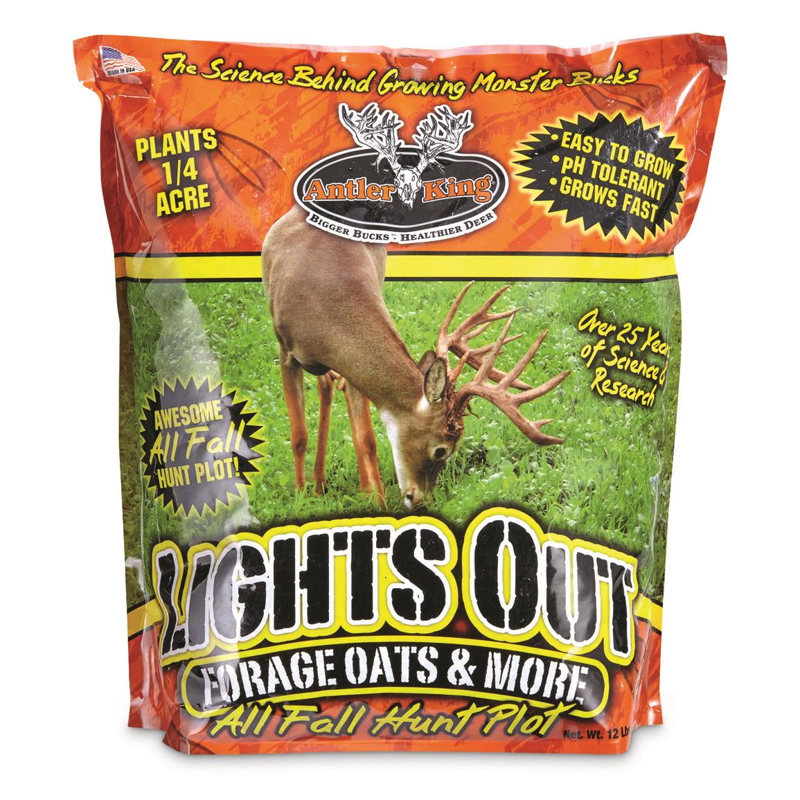 Antler King Lights Out Forage Oats & More, 12 Pounds