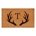 thumbnail image 1 of Antler Monogram Doormat, 17" x 29" (Letter T), 1 of 2